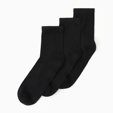 A set of men's socks (3 pairs), black color, rr 25-1