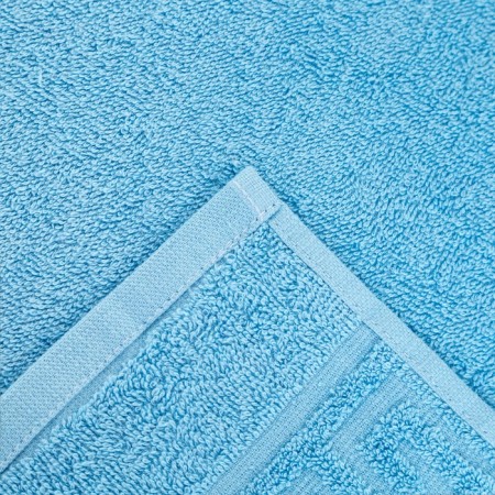 Terry towel with a Greek border 50x90 cm, Alaskan Blue, cotton 100%, 430g/m2-3
