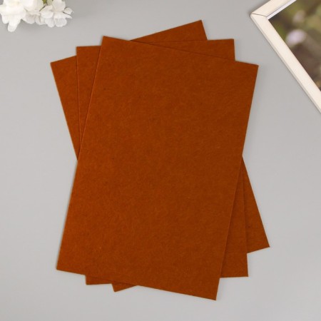 A set of hard felt "Astra" (3 pcs) coffee, 1 mm, 160 g, 20x30 cm-1