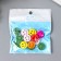 Set of beads for creativity wood "Smiley Color" set 15 grams 0.6x1.7x1.7 cm