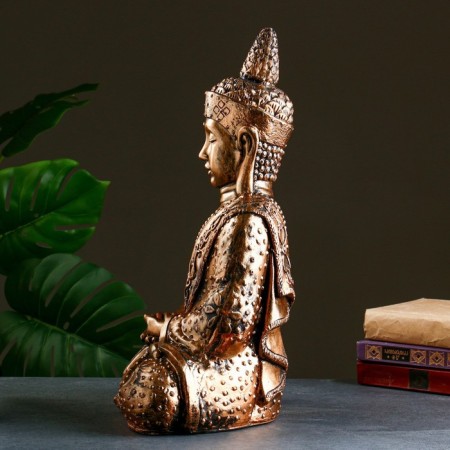 Figure "Buddha" bronze, 46x35x20cm-2
