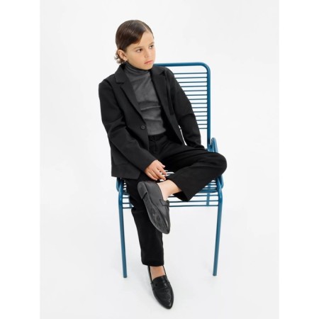 Jacket for a boy, height 134 cm, black color-7