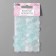 Knitted elements "flowers", 3.5 × 3.5 cm, 10 pcs, mint color/chameleon
