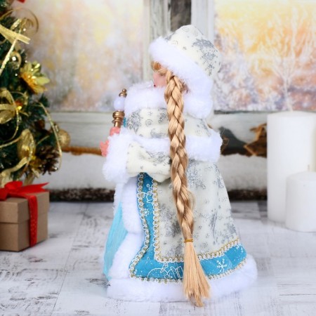 Snow Maiden "Blue fur coat" moves, 28 cm-1