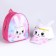 Children's set "Bunny", backpack 21x25 cm, cap rr. 52-54 cm,