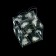 New Year. Box gift New Year's folding PVC "Snowflakes" 5 x 5 x 5 cm.