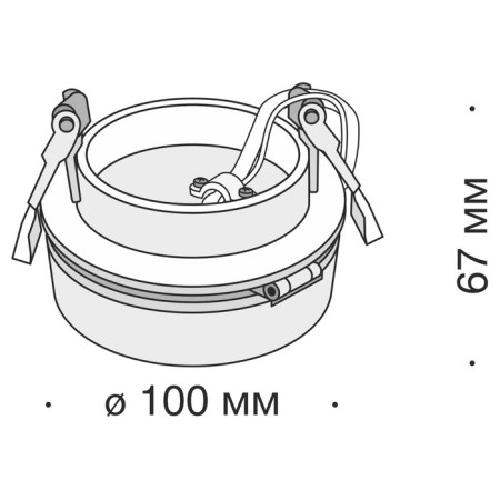 The built-in lamp Technical DL2003-L12W4K, LED, 12 W, 100x100x67 mm, 1000 lm, 4000k, white-7
