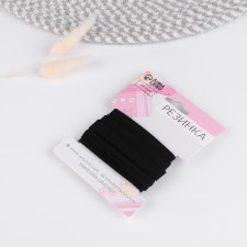 Knitted elastic, 10 mm, 2.2 m, black color