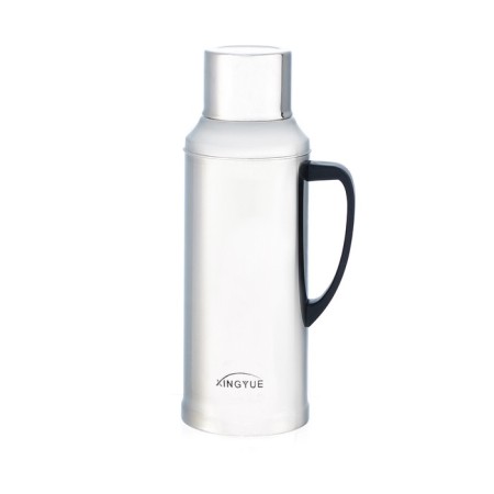 Thermos 2 l, with a glass flask, retains heat 24 hours, chrome, 38.5 x 15.5 cm