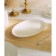 A plate for serving SL Home "Cascon", 25.4 × 18.5 × 2.5 cm, oval, bone porcelain, white