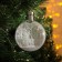 Christmas ball "Snow Forest", batteries, 1 led, white glow