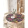 The tablecloth “Multi-colored tulips”, round, oxford, elastic band, size 140x140 cm, diameter 105-120 cm