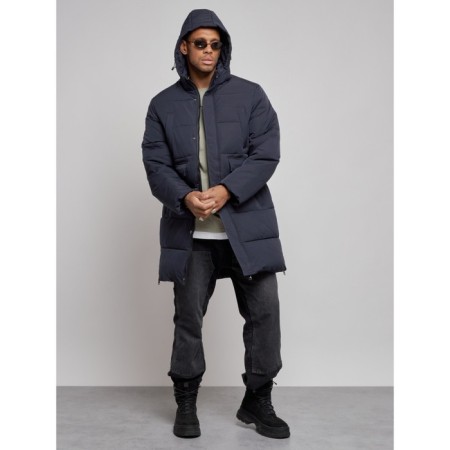 Lengered male winter, size 56, dark blue color-4