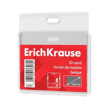 Horizontal badge 86 x 54 mm, erichkrause slider, textile tape, mix color-6