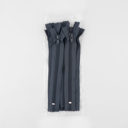 Lightning "Spiral", No. 5, non-proceeding, castle machine, 18 cm, dark gray color-2