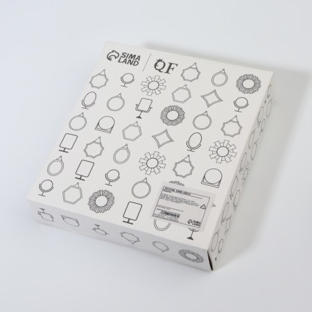 The mirror of the desktop “circle”, bilateral, with an increase, D mirror surface 9.5 cm, white color-3