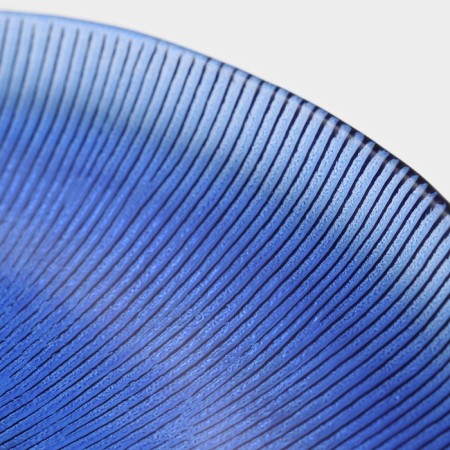 Black dining plate Magistro "Rimini", D = 27 cm, blue color-3