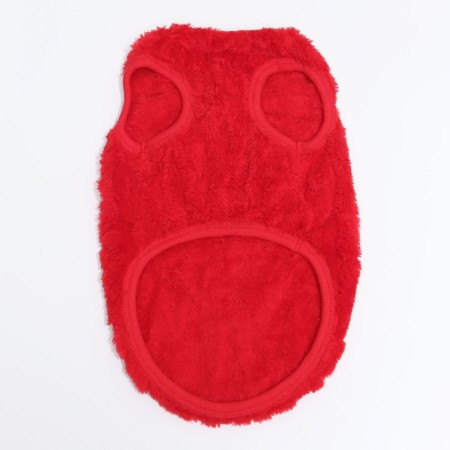 Knitted sweater, velor, size XL (DS 40, Osh 33, og 50 cm), red-6
