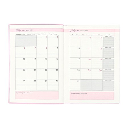 Daily Datir 2025 A6+ 176 Escalada Sakura, Soft Okvl, Single, Tis F, Kr BL 70g/M2-10
