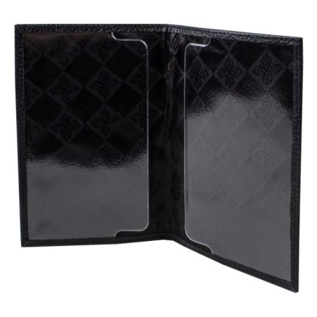 Cover for passport, black color-1