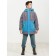 Windbreaker for boys, height 122 cm, gray color