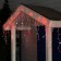 Garland "fringe" 3 × 0.6 m, IP44, UMS, white thread, 160 LED, red glow, white flicker, 220 V