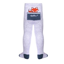 Pantyhose children's cotton CONTE KIDS TIP-Top, height 62-74 cm, color light gray