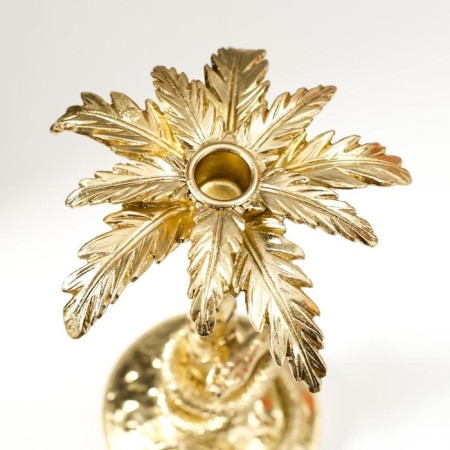 Souvenir Polystone Squint "Snake on Palma" gold 31x13.5x13.5 cm-3