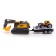 Excavator inertial "Construction", with a trailer and a tractor, mix