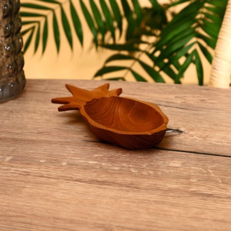Pineapple dish 20x10x3 cm, tick tree