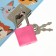 Notebook on the lock "cats" A5-, 45 sheets, in a ruler, on the crest, mix