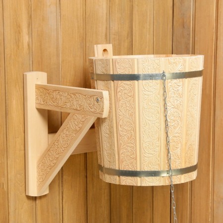 Penitory device 10 liters with a plastic insert, "Russian patterns"-6