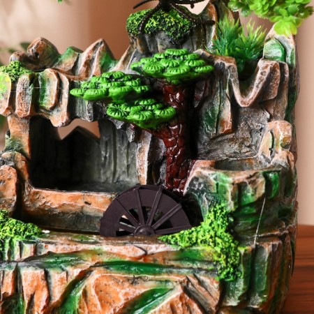 Fountain "Tree on Stones" 12x15x20 cm (without ball, with backlight)-1