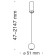 Technical P067PL-L5GF3K HARMAT, 51x51x47 mm suspension lamp, LED, 5W, 300LM, 3000K, graphite color