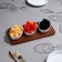 Menzhitsa "Marine", 3 pcs: 200 ml, wooden base, porcelain, Iran