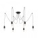 Suspended Citilux "Edison" CL451062, 6x75W, E27, Black Color