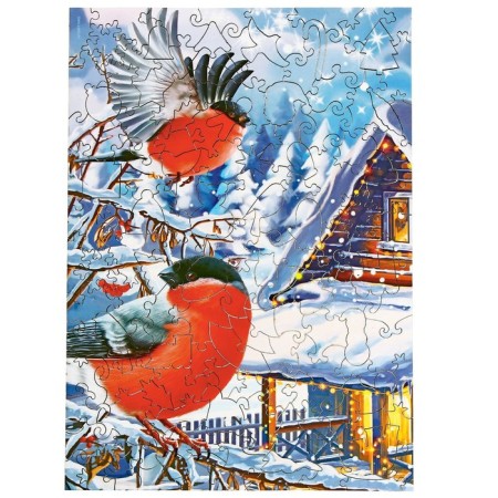 New Year's puzzle Figure "New Year! Winter day"-4