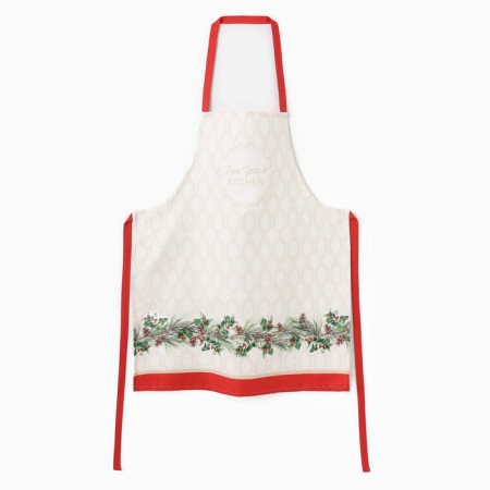 Apron Ethel "Christmas Wreath" 60x70 cm, 100% cotton, sarzha 190 g/m2