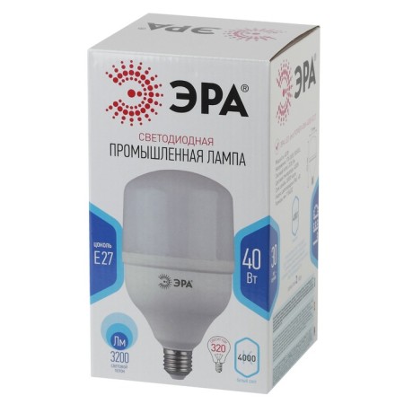 LED LED ERA Power Power, 40 W, E27, 3200 LM, 4000K, white glow-3