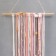 Panel -wall textile "Hearts" Pink threads 70x45 cm