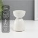 Ceramics candlestick per 1 candle "Illusion" d = 4 cm white 6.5x6.5x10 cm