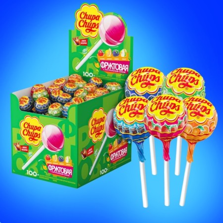 Caramel "Chupa-Chups", Assorted with juice "Cola, 12 g