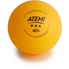 ATEMI 3 table tennis balls, orange color, 6 pcs