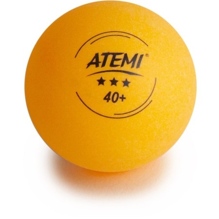 ATEMI 3 table tennis balls, orange color, 6 pcs