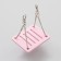 Swing for rodents on chains, 8.5 x 7 cm, foamed PVC, pink