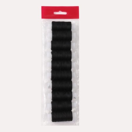 Set of threads 40LSH, 200 m, 10 pcs, black color-1