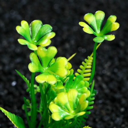 Artificial aquarium plant, 3 x 9 cm, orange-green-1