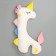 Skill of a soft toy "Unicorn", 105 cm, white color