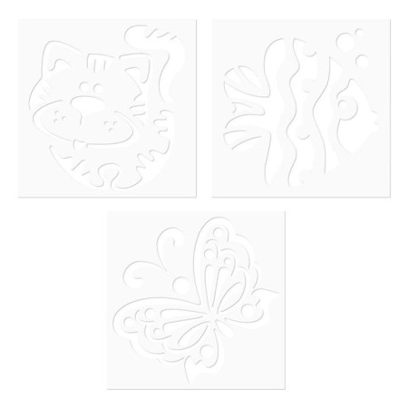 Erichkrause ArtBerry Creativity, Fabric Fabric Fabric 10 colors + 3 stencils, line 1.0-7.0 mm-3