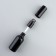 A glass bottle for storage, with a sprayer "Black", 30 ml, black color
